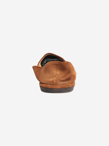 The Row Brown suede flat shoes - size EU 37 (UK 4)