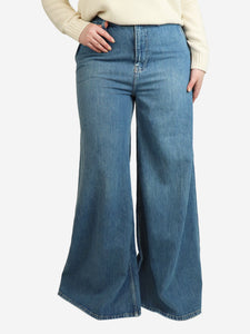 Frame Blue extra wide-leg jeans - size UK 12