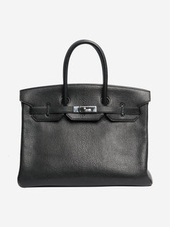 Noir vintage 1999 Birkin 35 bag Top Handle Bags Hermes 