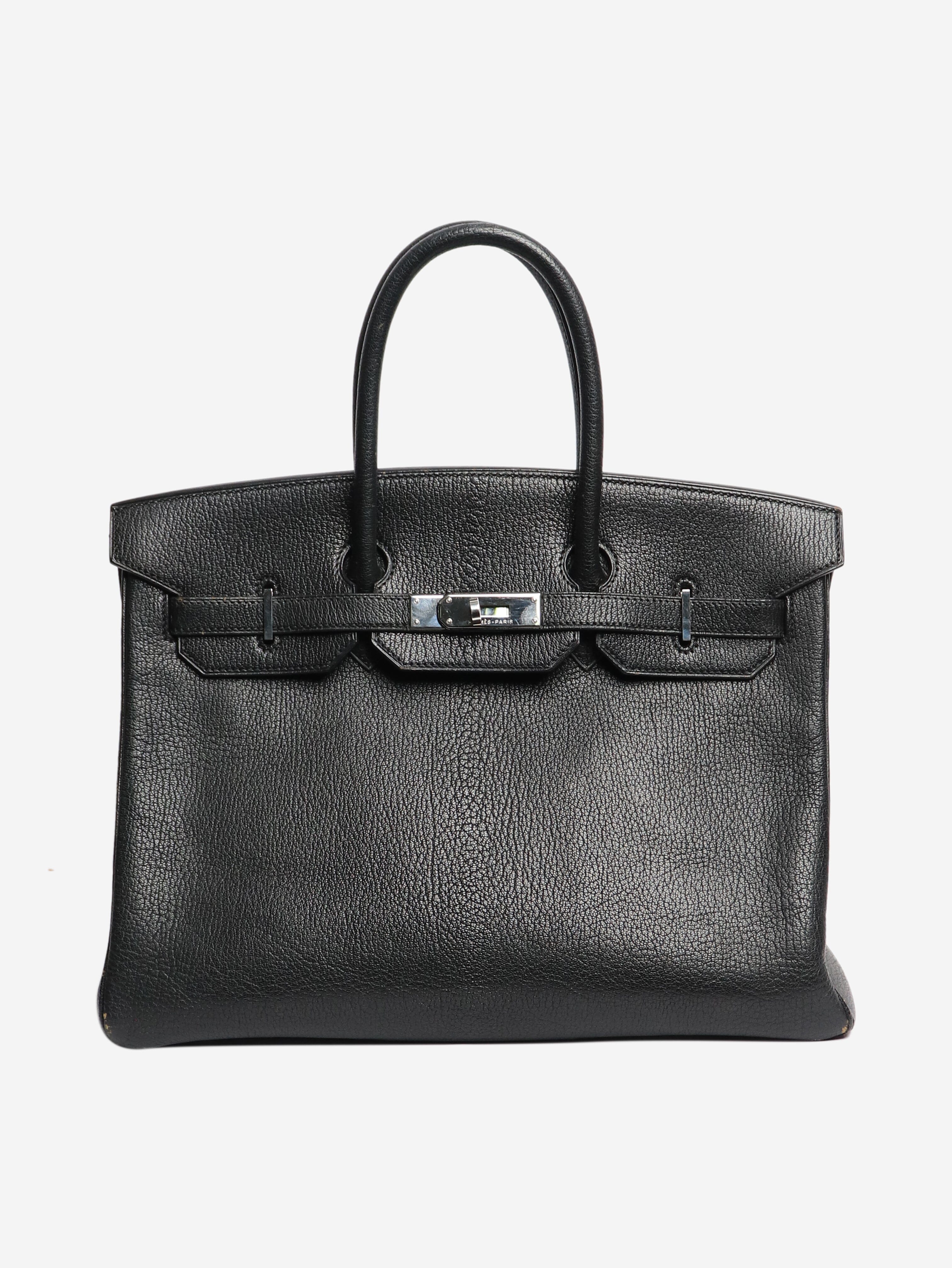 Noir vintage 1999 Birkin 35 bag Top Handle Bags Hermes 