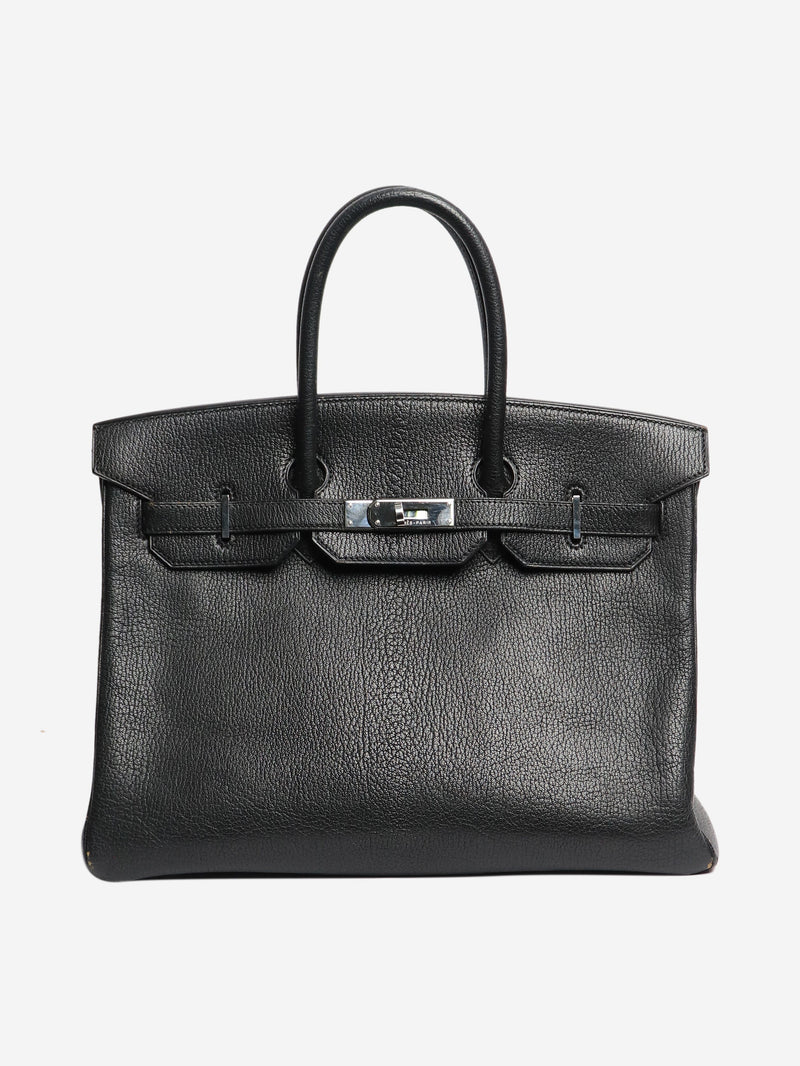 Noir vintage 1999 Birkin 35 bag Top Handle Bags Hermes 