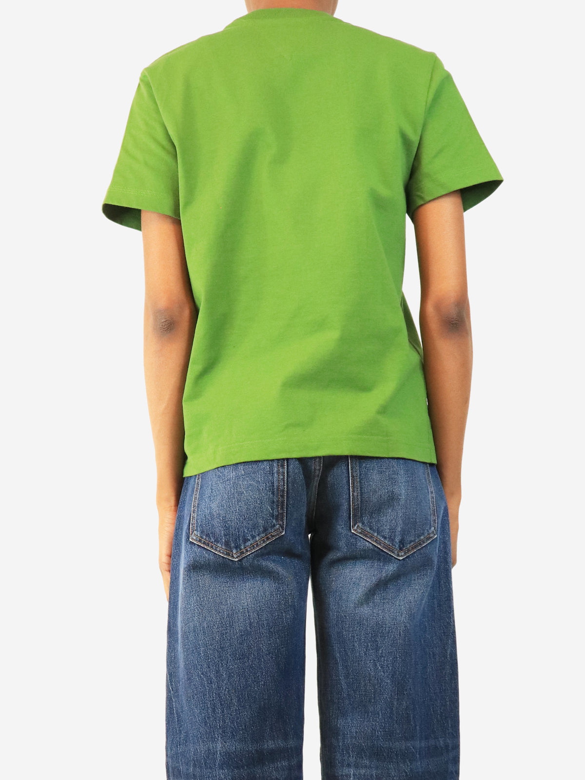 Green boxy fit T-shirt - size S