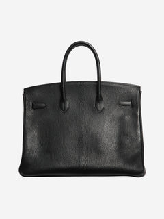 Noir vintage 1999 Birkin 35 bag Top Handle Bags Hermes 