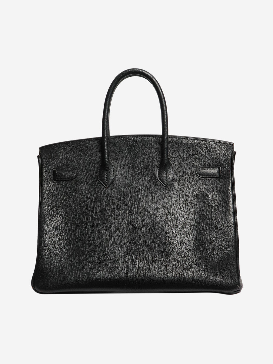 Hermes pre-owned noir vintage 1999 Birkin 35 bag Sign of the Times