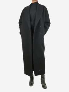 Alaia Black wool long coat - size UK 6