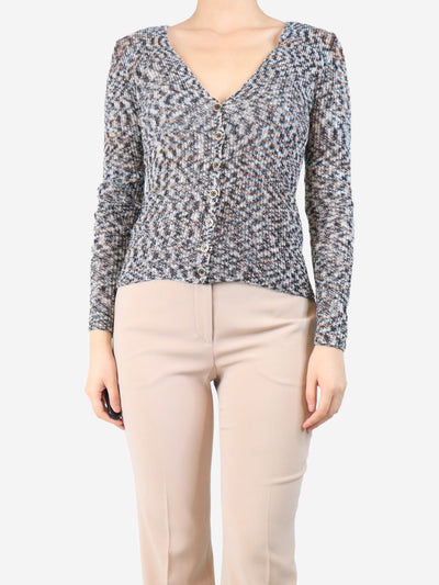 Cashmere knit cardigan - size UK 8