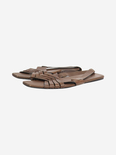 Brown Meera slingback sandals - size EU 40 Flat Sandals The Row 