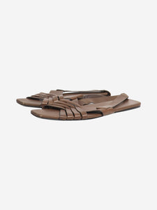 The Row Brown Meera slingback sandals - size EU 40