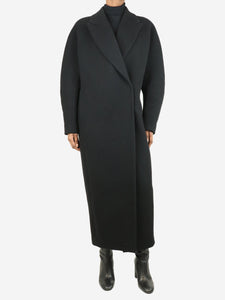 Alaia Black wool long coat - size UK 6