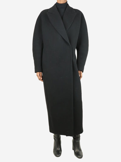 Black wool long coat - size UK 6 Coats & Jackets Alaia 