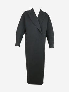 Alaia Black wool long coat - size UK 6