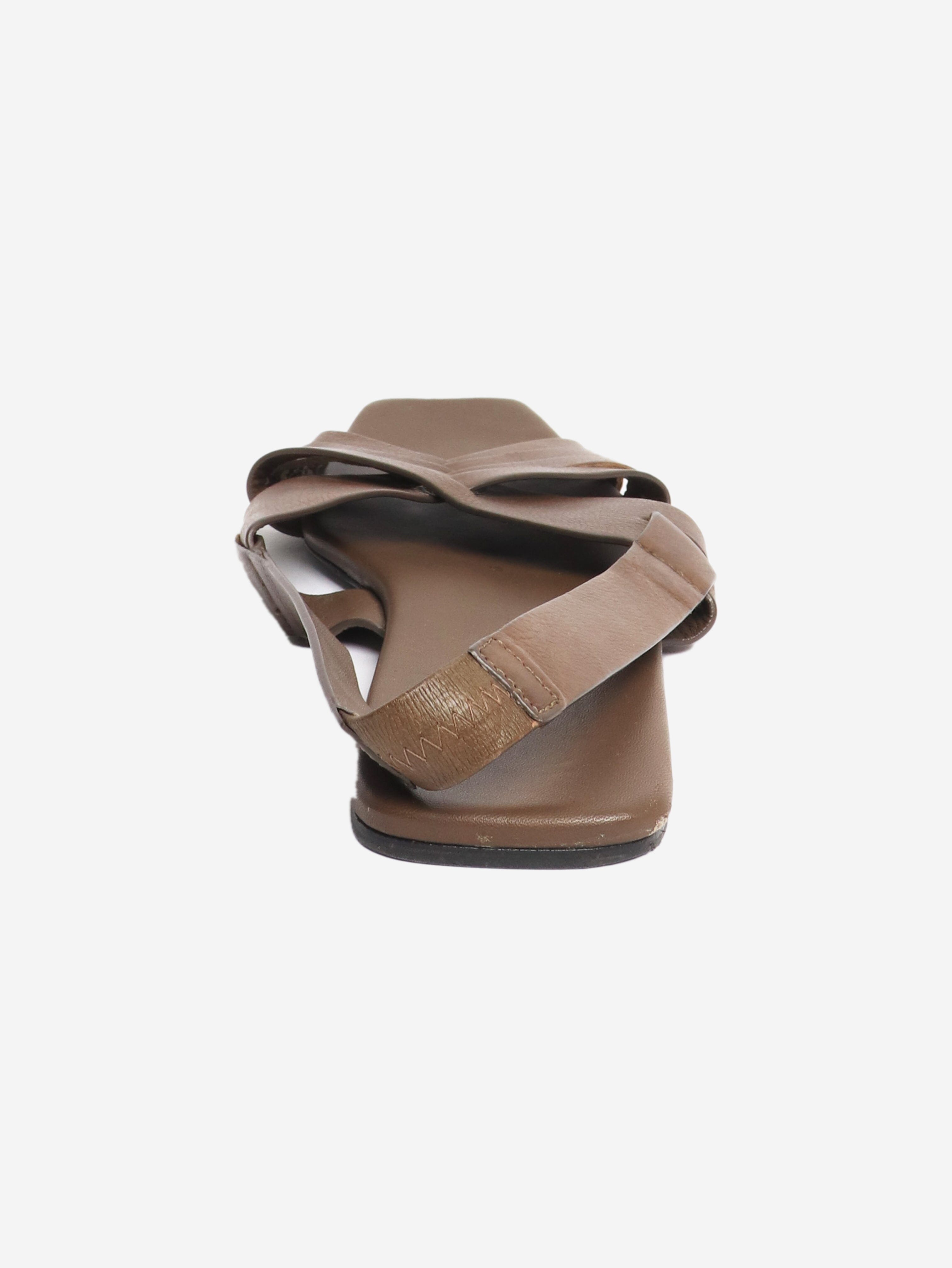 Brown Meera slingback sandals - size EU 40 Flat Sandals The Row 