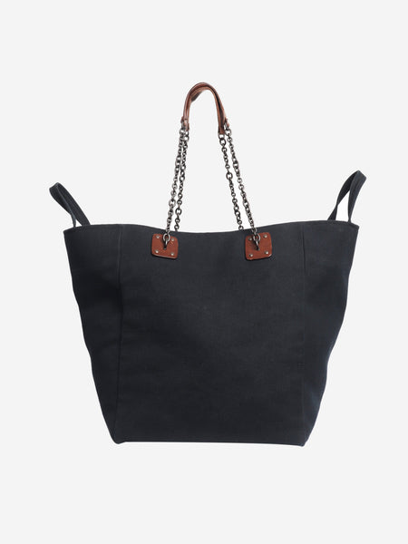 Navy large canvas tote bag product image