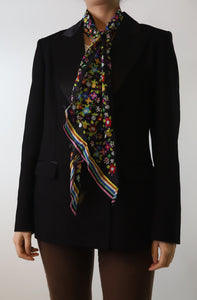 Louis Vuitton Multi floral silk scarf