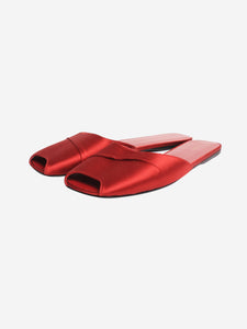 The Row Red satin mules - size EU 40