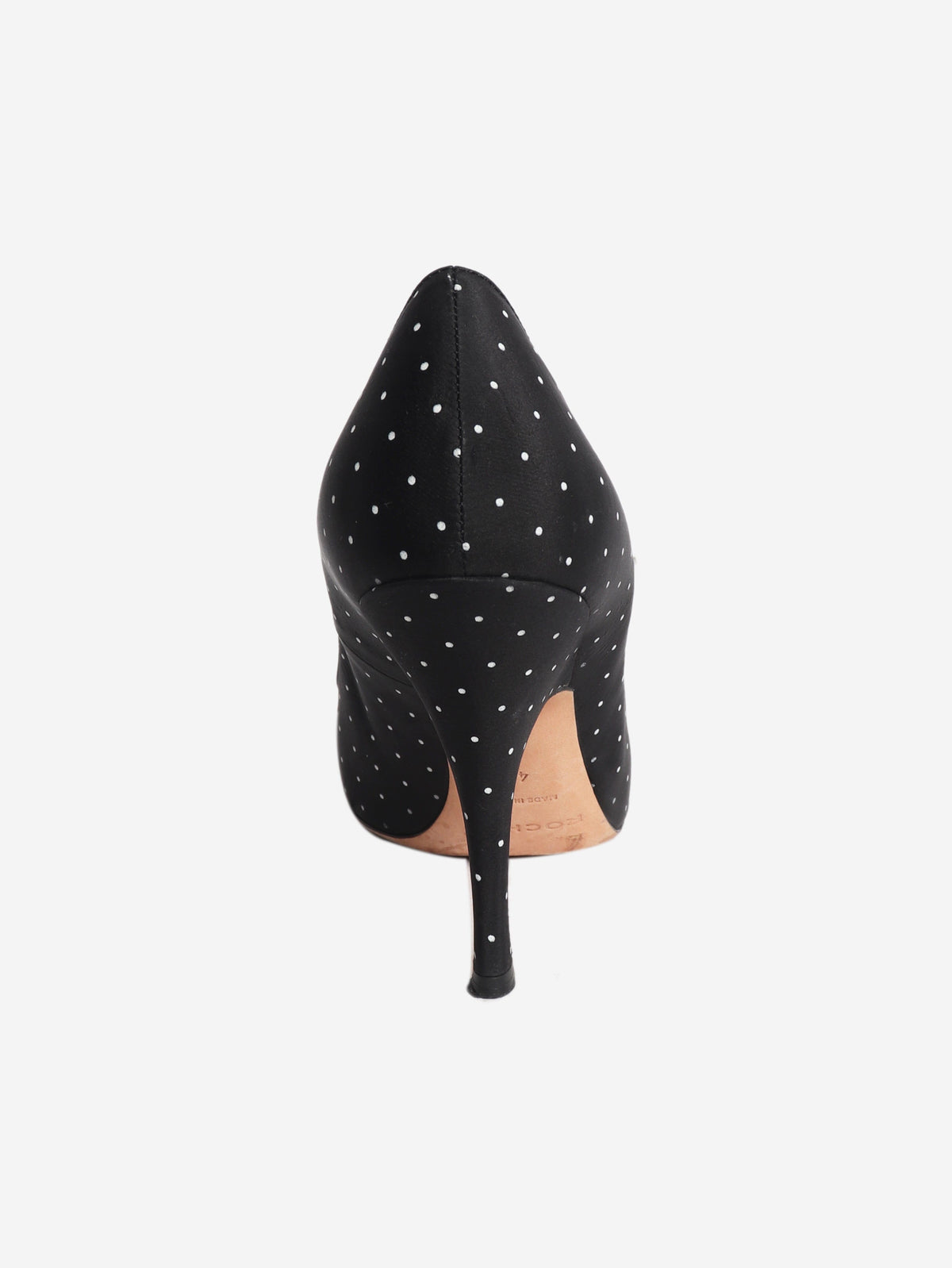 Black polka dot crystal-embellished pumps - size EU 40 Heels Rochas 