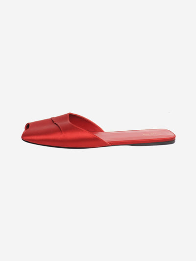 Red satin mules - size EU 40 Flat Sandals The Row 