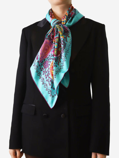 Blue monogram patterned scarf Scarves Louis Vuitton 