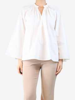 White mandarin blouse - size UK 10 Tops Forte Forte 
