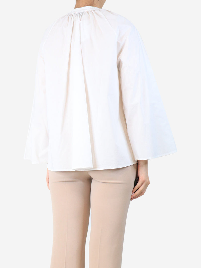 White mandarin blouse - size UK 10 Tops Forte Forte 