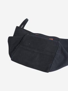 Navy large canvas tote bag Tote Bags Bottega Veneta 