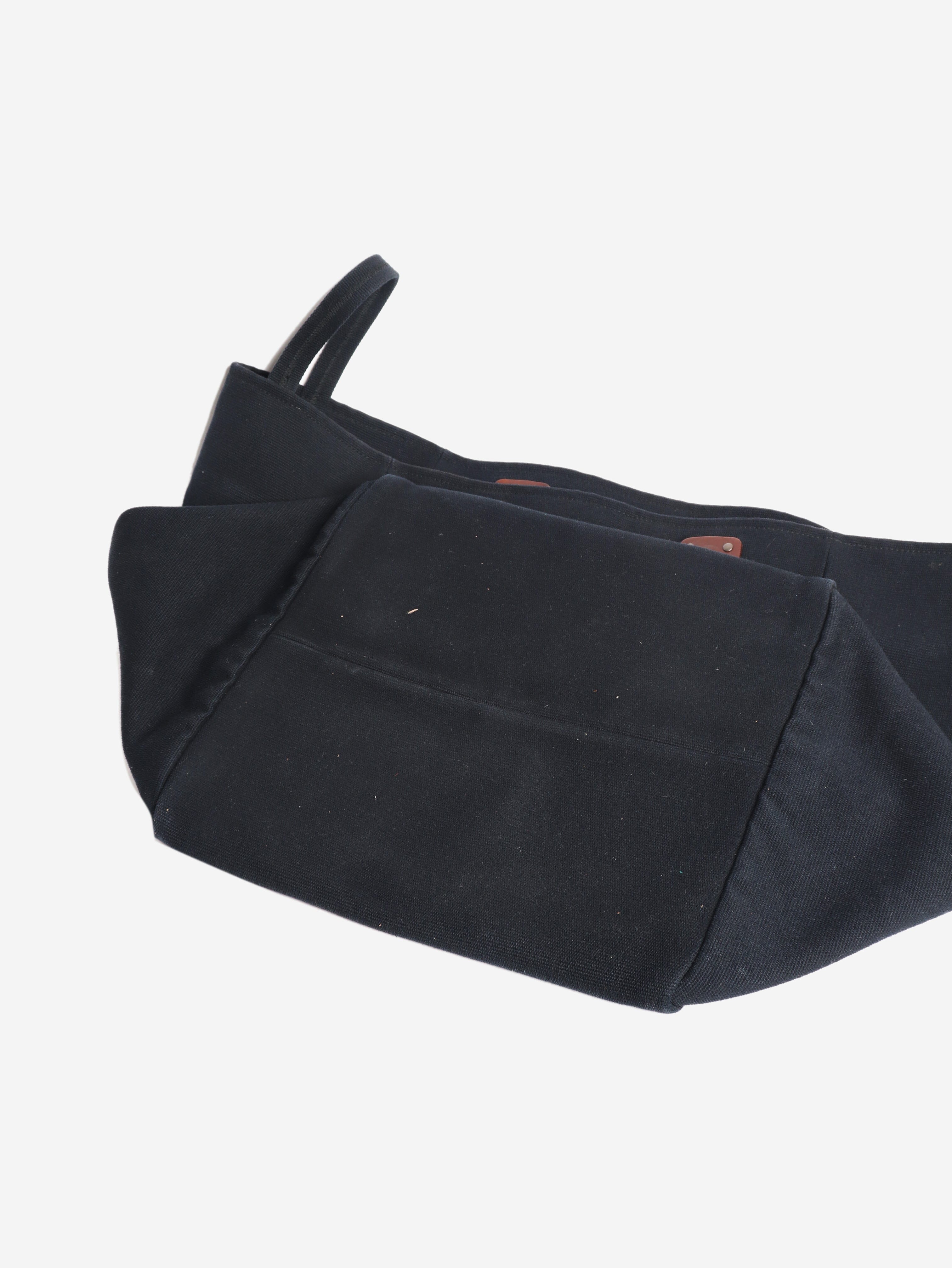 Navy large canvas tote bag Tote Bags Bottega Veneta 