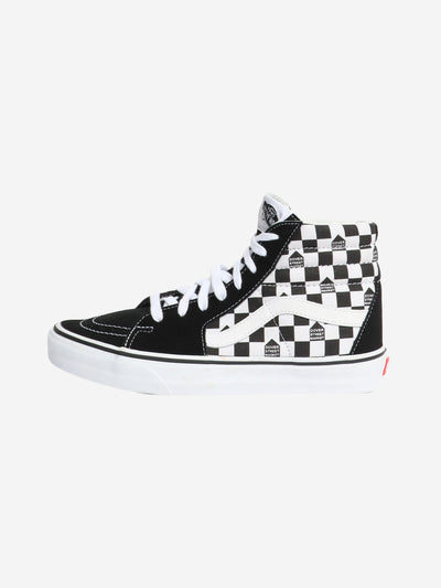 Black and white Sk8-Hi DSM checkerboard trainers - size EU 40.5 Trainers Vans 