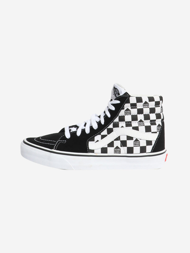 Black and white Sk8-Hi DSM checkerboard trainers - size EU 40.5 Trainers Vans 