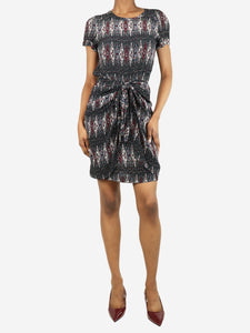 Isabel Marant Etoile Multicoloured printed silk midi dress - size UK 8