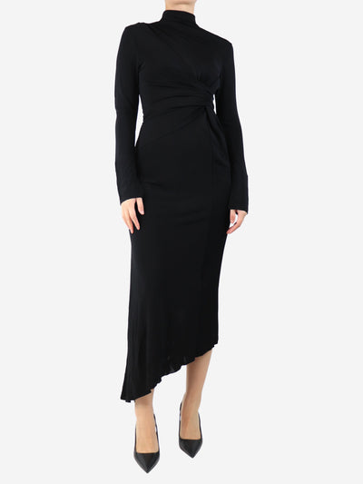Black ruched maxi dress - size UK 10 Dresses Victoria Beckham 