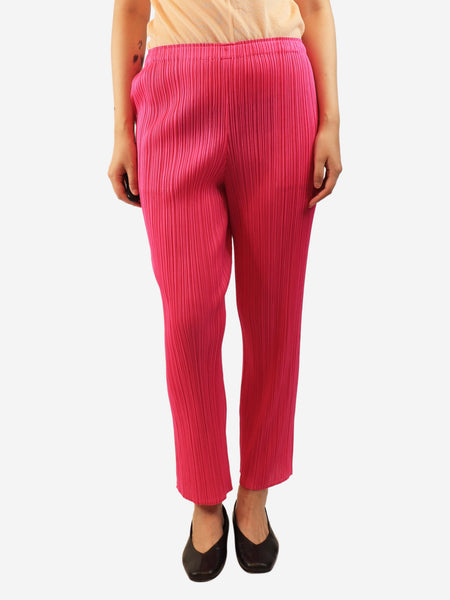 Pink pleated trousers - size UK 10 product image