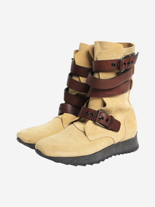 Loewe Neutral suede ankle boots - size EU 41