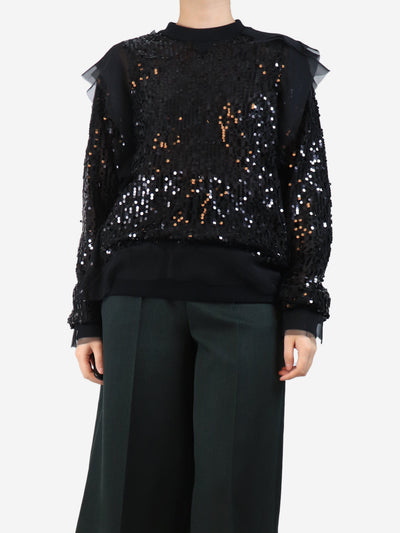 Black sequin blouse - size L Tops Sacai 