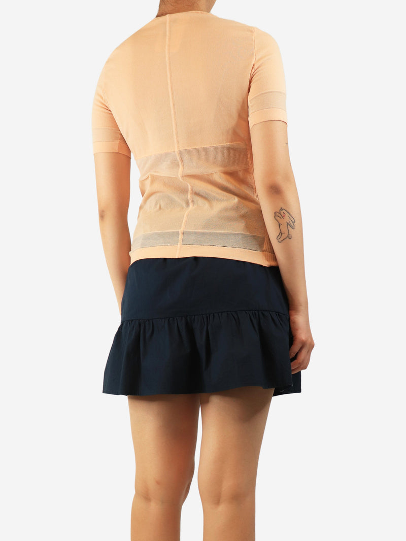 Peach cotton-blend knit top - size M Tops Louis Vuitton 
