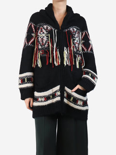 Black alpaca knit jacket - size UK 8 Knitwear Isabel Marant 