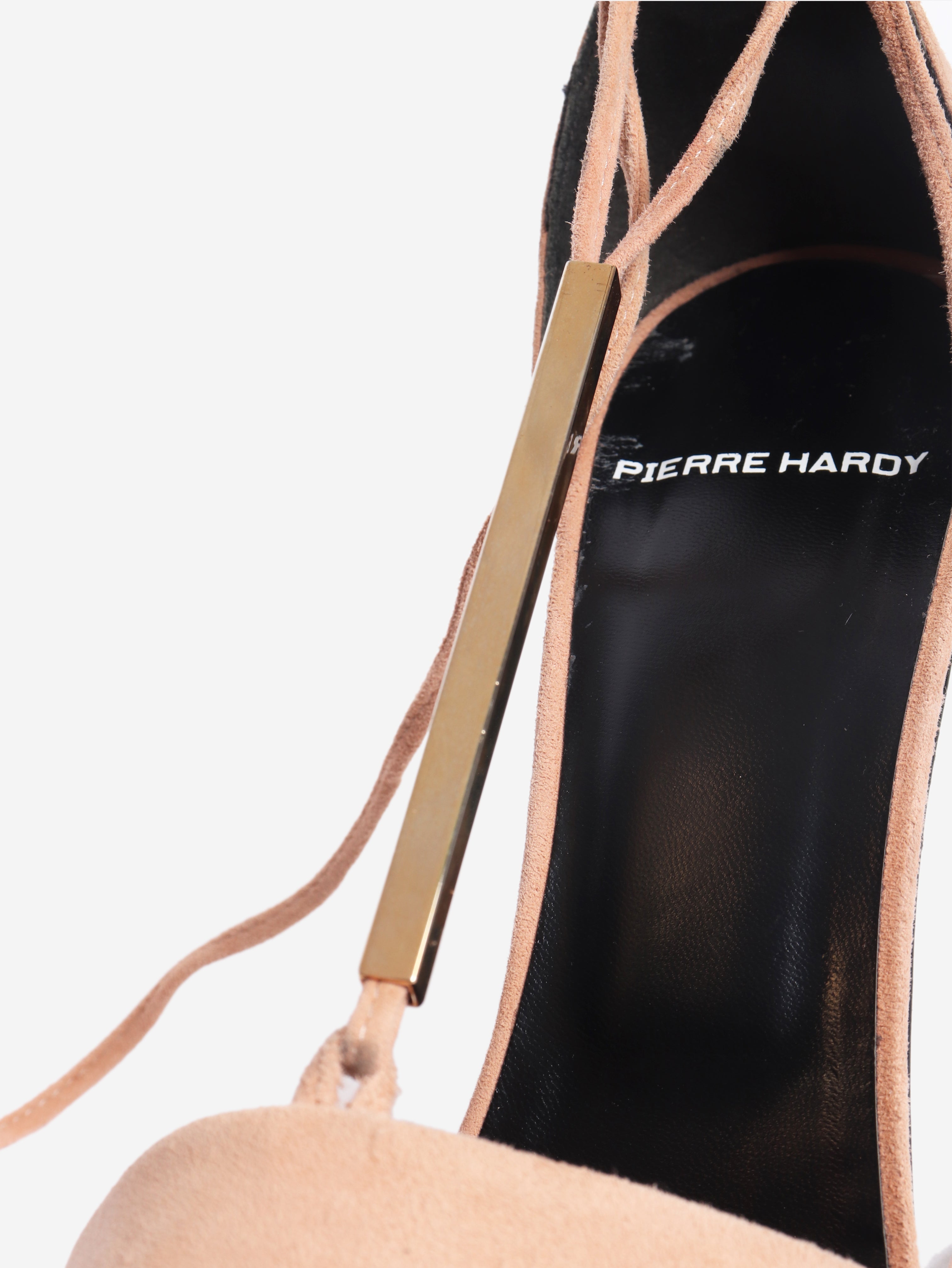 Pink suede sandal heels - size EU 40