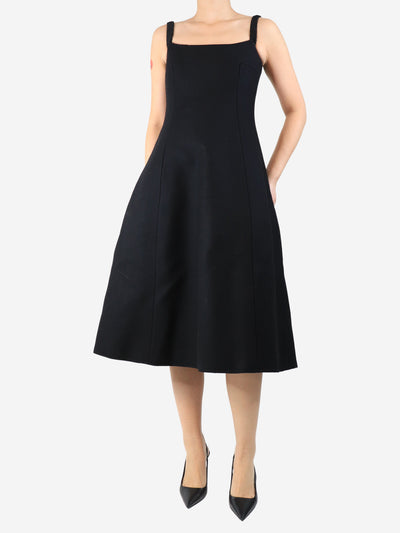 Black sleeveless felt dress - size UK 8 Dresses Khaite 