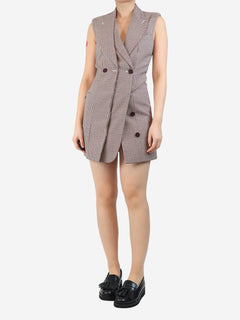 Houndstooth wool midi dress - size UK 8 Dresses Stella McCartney 