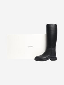 Khaite Khaite Black knee high riding boots - size EU 38 (UK 5)