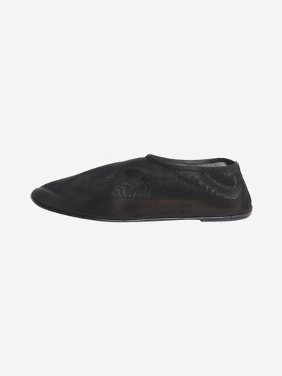 Black mesh sock flats - size EU 40 Flat Shoes The Row 