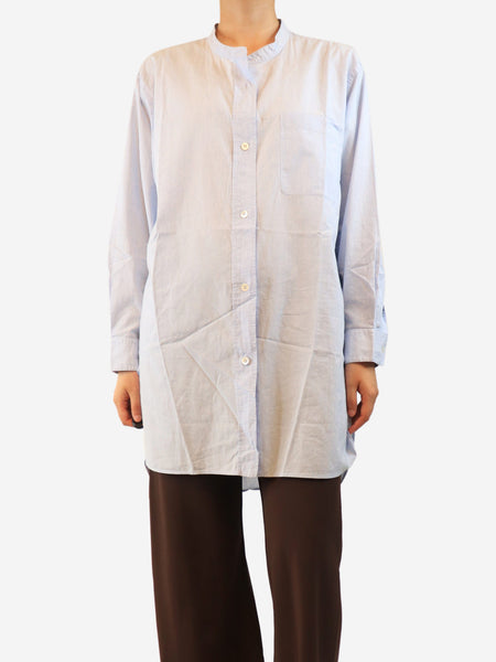 Blue cotton shirt - size UK 12 product image