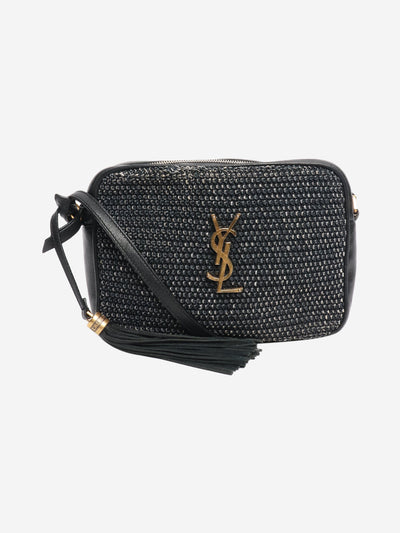 Black Paris Roux raffia crossbody bag Cross-body bags Saint Laurent 