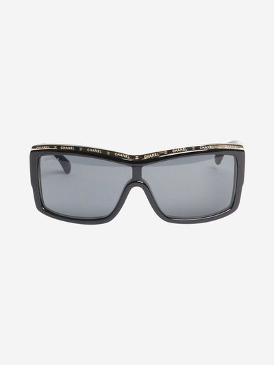 Black shield sunglasses Sunglasses Chanel 