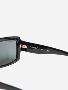 Chanel Black shield sunglasses