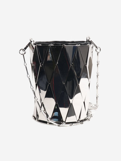 Silver metallic shoulder bag Bags Paco Rabanne 