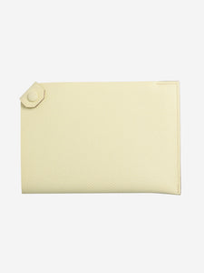 Hermes Yellow Tarmac passport holder