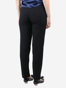 Amanda Wakeley Black tapered trousers - size UK 12