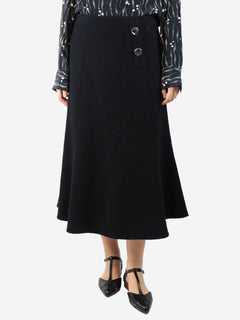 Black tweed midi skirt - size UK 14 Skirts Jason Wu 