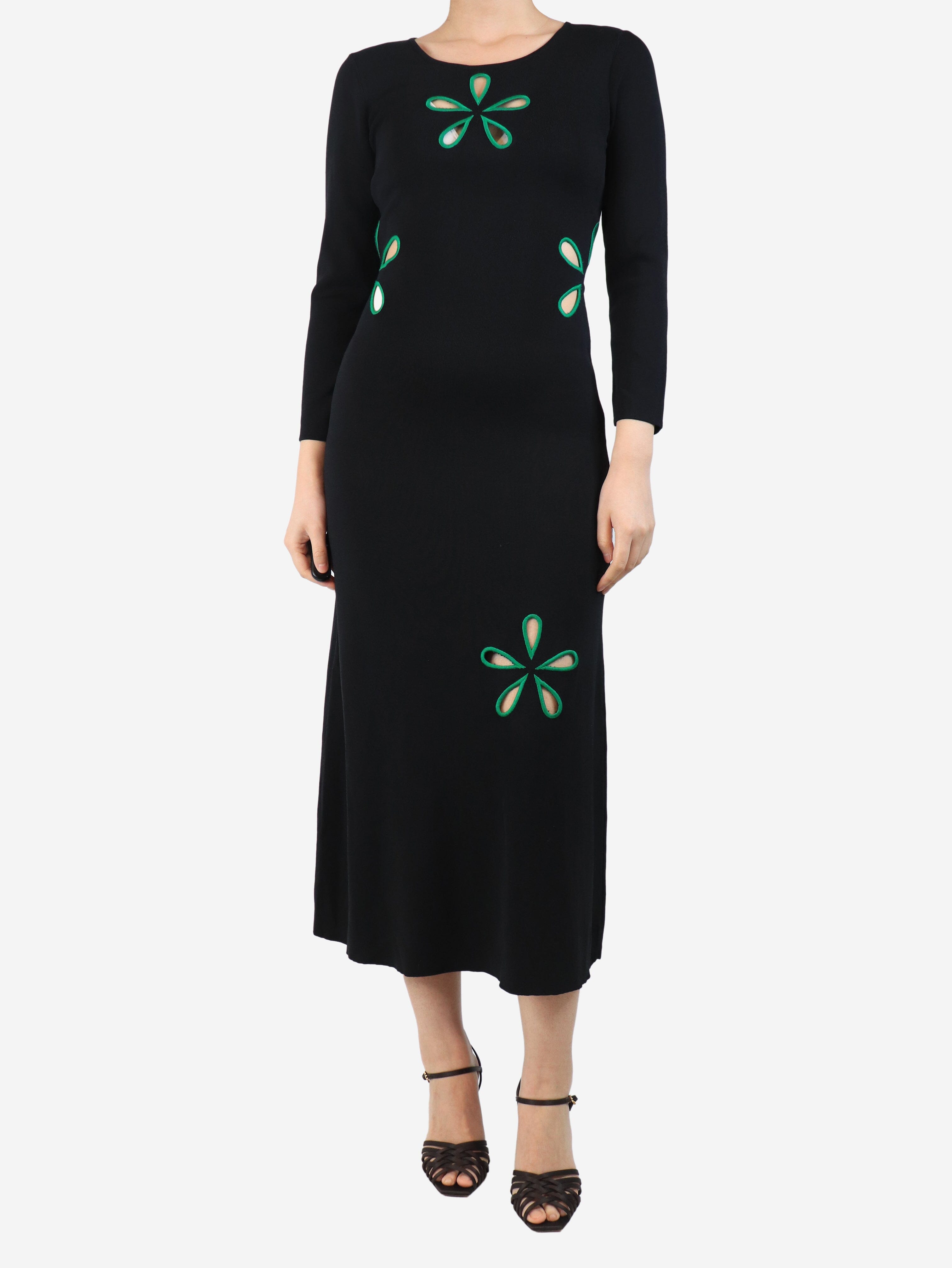 Black cutout midi dress - size UK 8 Dresses Tresse 