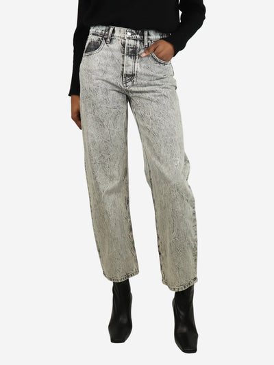 Grey acid wash jeans - size UK 6 Trousers Alexander Wang 